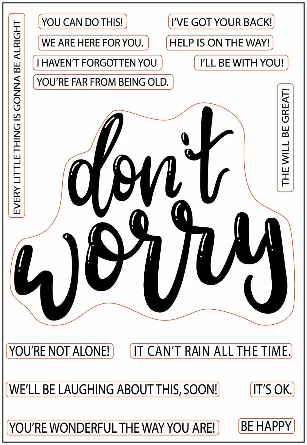 Не волнуйтесь прозрачные штампы/силиконовые уплотнения для DIY скрапбукинга