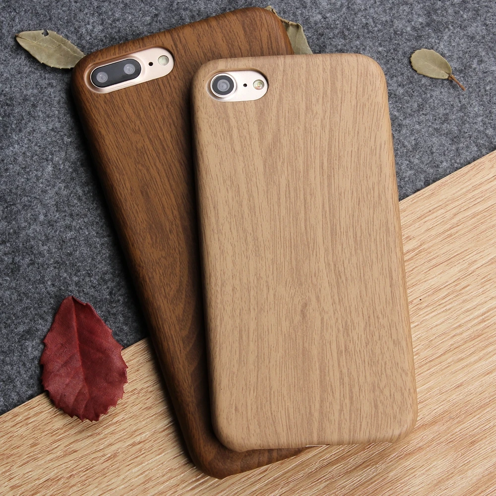 Роскошный чехол Keysion из ТПУ с деревянным узором для Apple iPhone 8 Plus 7 имитацией