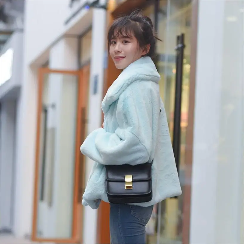 2018 зимнее Модное новое пальто с искусственным мехом Женское из искусственного