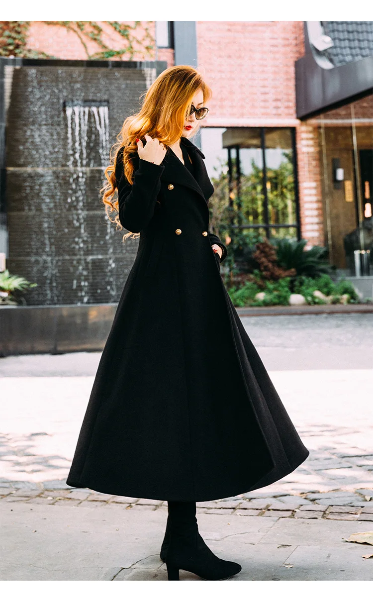 

2019 springtime new style X-Long douyble breasted Large size