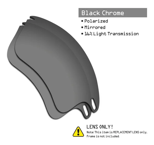 Black Chrome SmartVLT поляризованные Сменные линзы для солнцезащитных очков Oakley Fast Jacket XL-несколько вариантов - Цвет линз: Black Chrome
