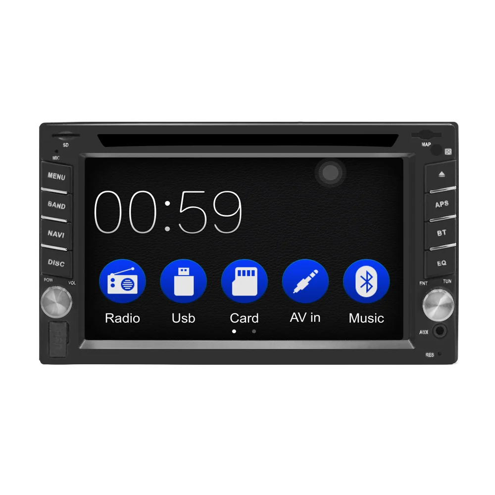 Автомагнитола 2din с DVD плеером универсальная стереосистема GPS Bluetooth для nissan SWC FM AM