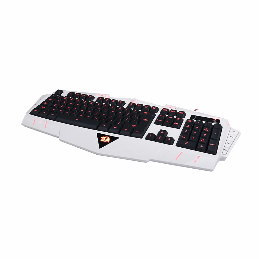 Redragon ASURA игровая клавиатура 7 цветов светодиодный подсветка 8 программируемых макро клавиш компьютерная мембранная геймерская клавиатура K501