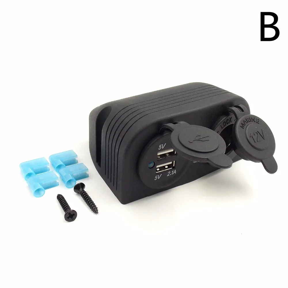 12 В панель модуля DIY 5 в 2.1A 2USB зарядное устройство, гнездо прикуривателя, Вольтметр для автомобиля грузовика мотоцикла лодки ATV