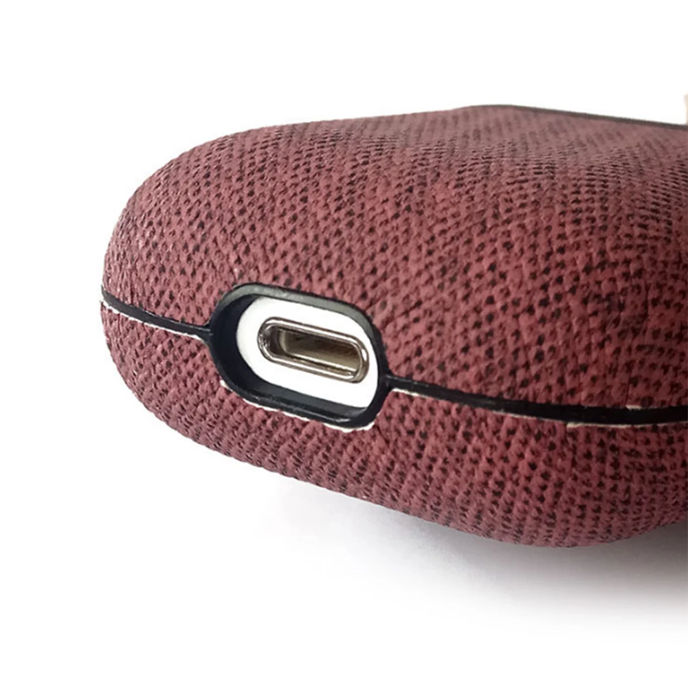 Кожаный чехол для наушников из искусственной кожи с Bluetooth Airpods тонкий
