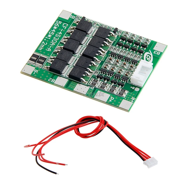 Литий-ионный аккумулятор 18650 плата BMS PCB для интегральных микросхем 30 А 14 8 в