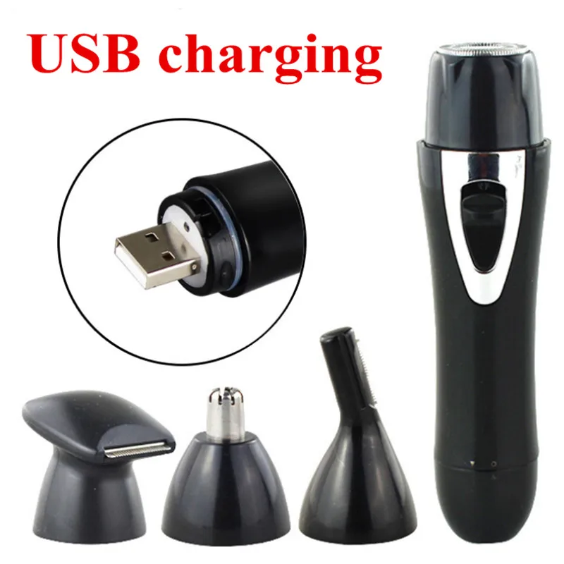 

4 in 1 lady shaver facial remove hair women face electric trimmer Nose trimmer eyebrow trimmer bikini trimmer Underarm depilator