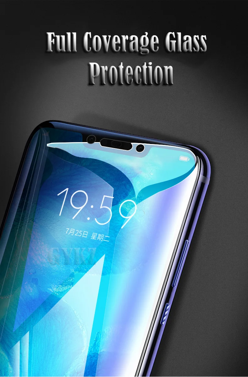 2 шт./лот полноэкранное закаленное стекло для huawei Nova 3 анти Blu-Ray полное покрытие стекло Защитная пленка для huawei Nova 3i стекло