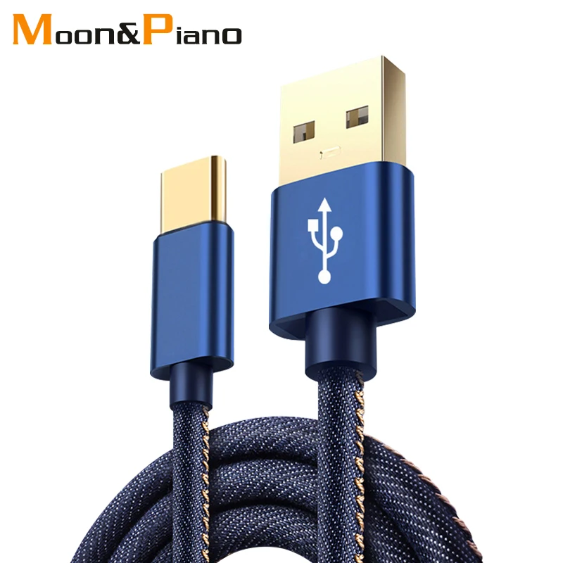

Cowboy Braided Gold-plated Plug Fast Charge Data Cable Micro USB Type C Cables usb Charger Wire Cellphone Cord