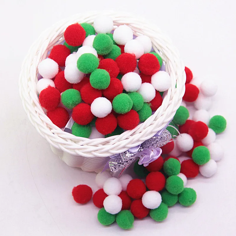 Разноцветные помпоны 15 мм Мягкие пушистые плюшевые Поделки Сделай Сам шар