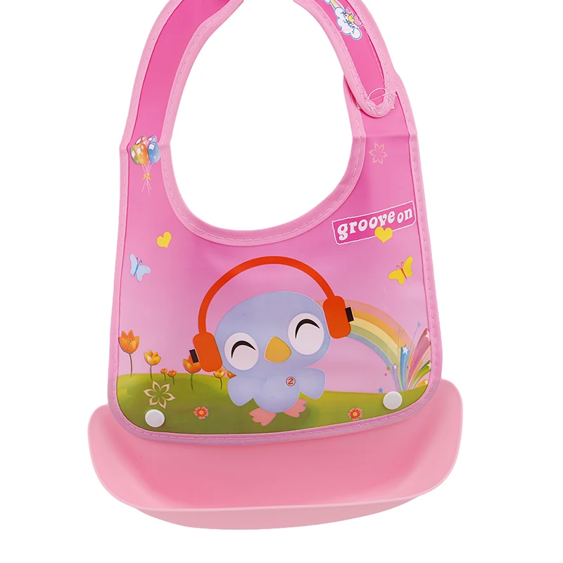 Silicone Baby Bandana Bibs Lovely Animals Meals Pocket Bib Waterproof Feeding Newborn Infant Food Baberos Bebes | Детская одежда и