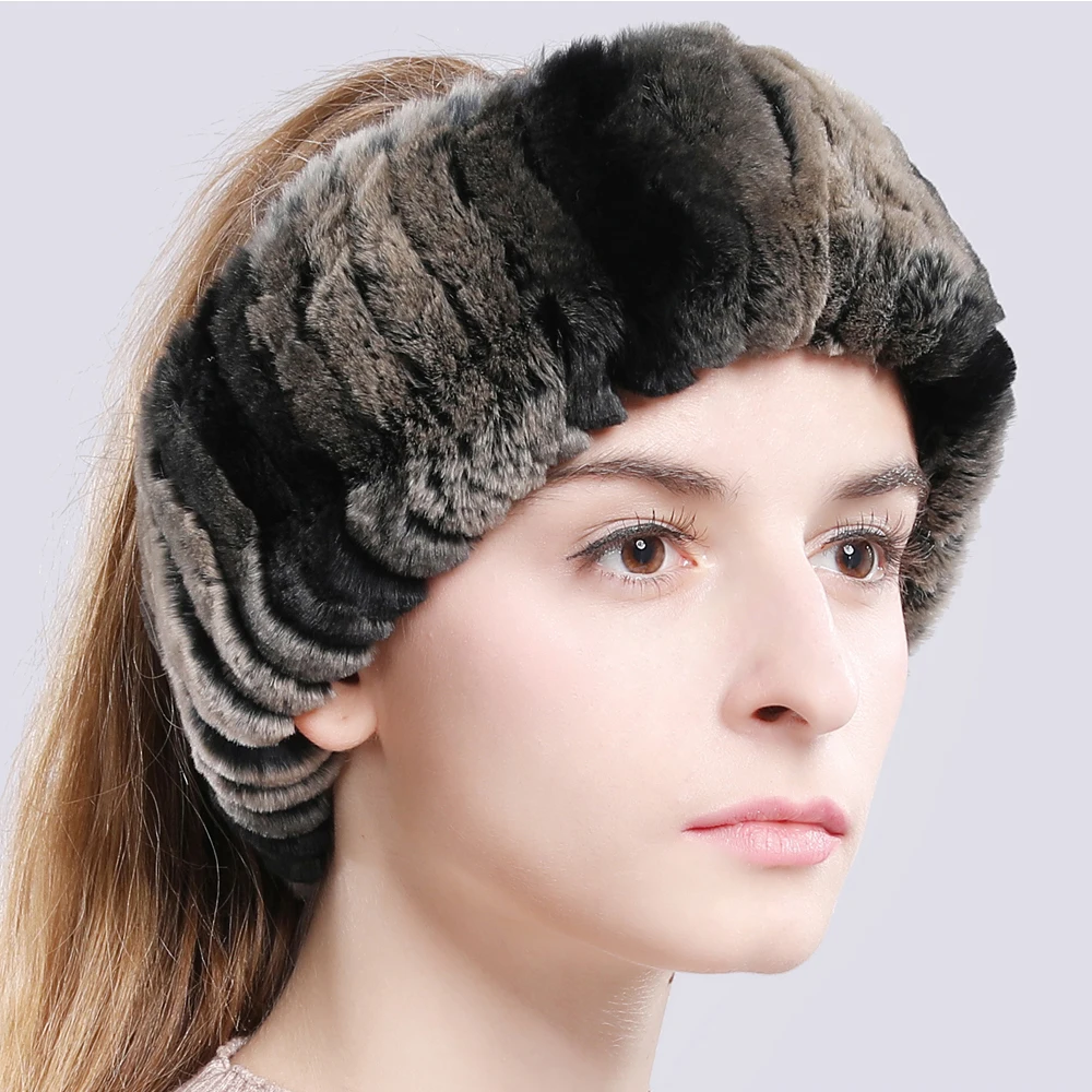 Роскошные модные женские туфли из настоящей шерсти кролика декоративного шарф