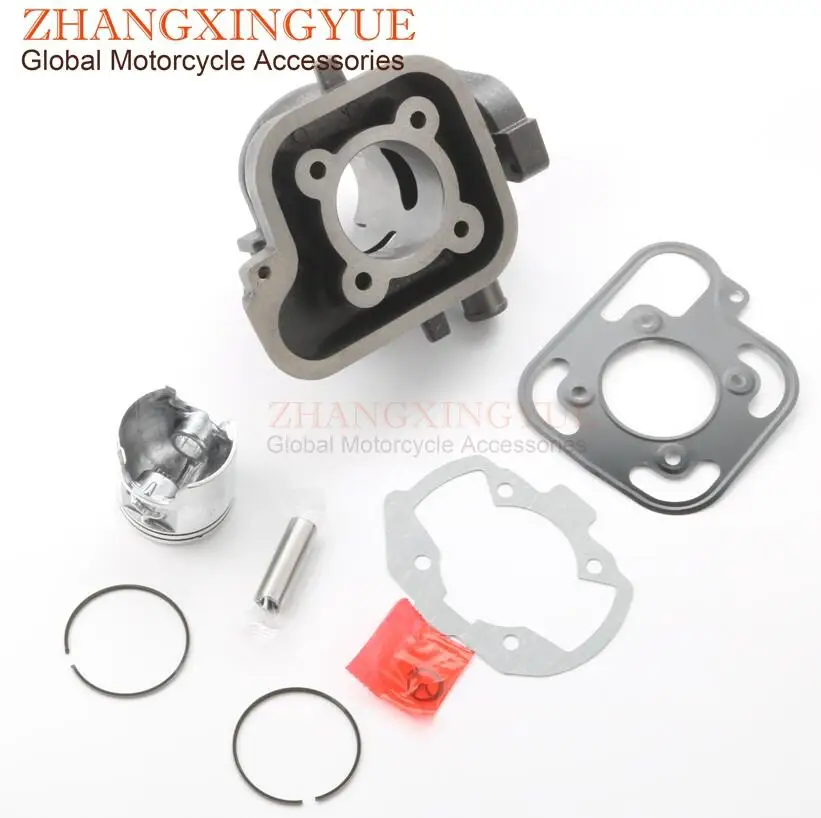 70cc Cylinder kit 70cc Большой Диаметр цилиндра комплект и поршневой комплект и прокладка цилиндра для PEUGEOT Jetforce C-Tech 50 Ludix 2 Blaster R-Cup 50cc LC 47 мм/12 мм - Цвет: 70cc Cylinder kit