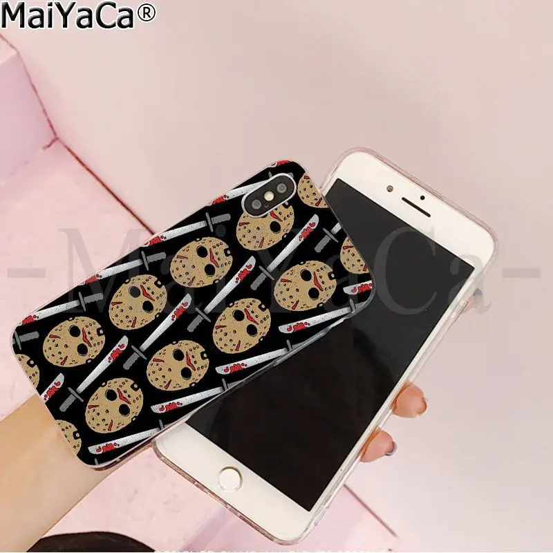 MaiYaCa Jason Voorhees Friday The 13th DIY красивый чехол для телефона, аксессуары для iPhone 8 7 6 6S Plus 5 5S SE XR X XS MAX