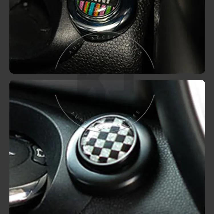 KJAUTOMAX для Mini Cooper аксессуары для автомобиля Стайлинг внутренний выключатель зажигания кнопка наклейка аксессуары