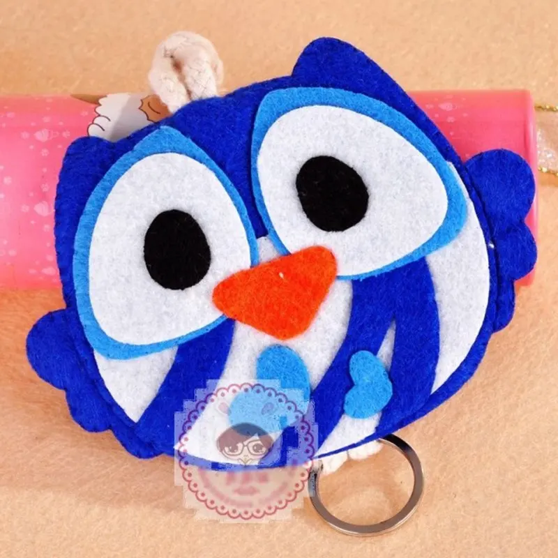 2 шт./лот держатель для ключей с изображением совы войлок сделай сам материал