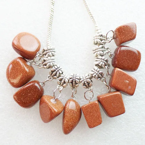 20 шт. кулон из натурального золота с песком подходит для европейского браслета