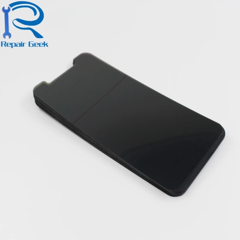 20pcslot lcd polarizer polarization light film for iphone x lcd filter polarizing polaroider for ix ipx replacement parts free global shipping