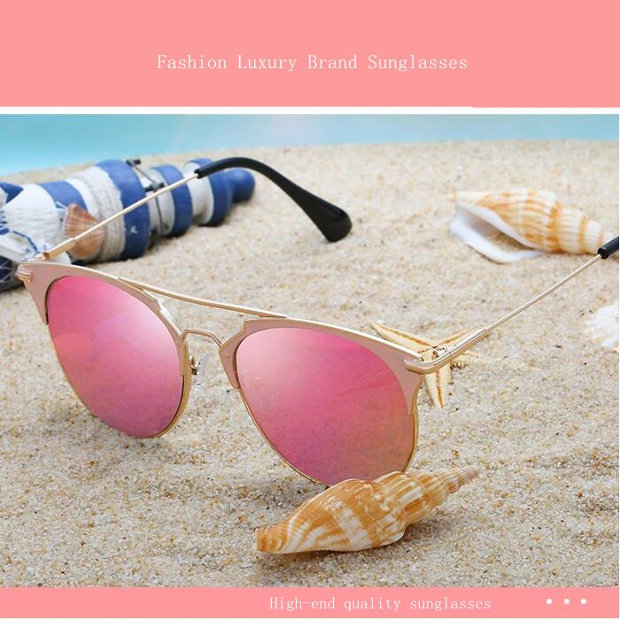 Женские солнцезащитные очки кошачий глаз Винтажные Солнцезащитные в стиле ретро