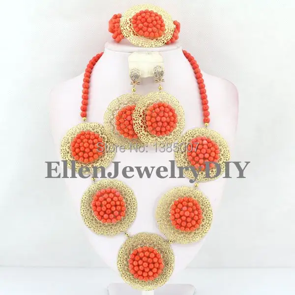 

Ювелирный Комплект из колье и серёг, в африканском стиле