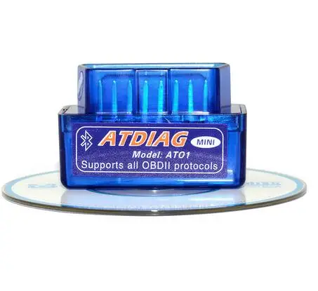 Blue VSTM последняя версия Супер Мини ELM327 Bluetooth V2.1 OBD2 Мини Elm 327 Автомобильный диагностический сканер инструмент для ODB2 OBDII протоколы - Цвет: Blue