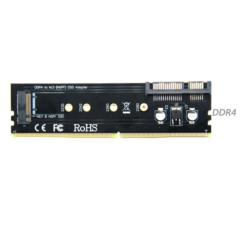 H1111Z добавить на карты M2/M.2 SATA адаптер M2/M.2/DIMM/DDR2/DDR4/DDR3 адаптер SSD M2 SATA на M.2 SSD Карта памяти M2 NGFF B Ключ - Цвет: Зеленый