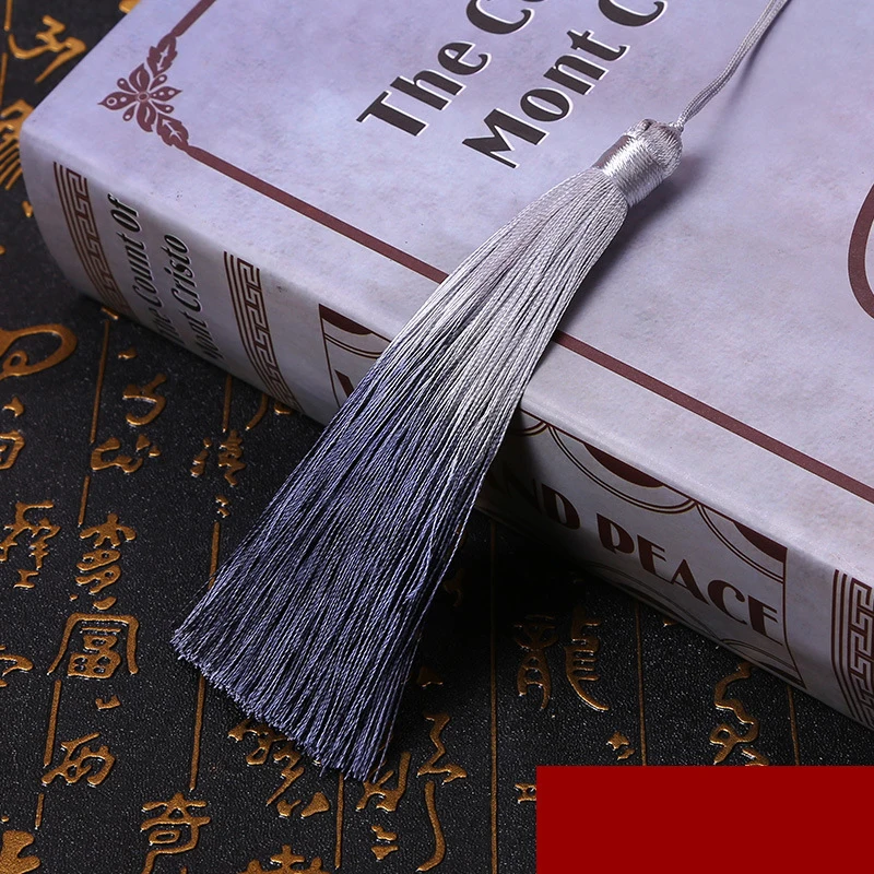2 шт./пакет китайский узел кисточкой градиент Цвет "сделай сам" Книга ремесла характеристикой на китайском языке подарок шторы Костюмы ювелирные изделия кулон 26 см