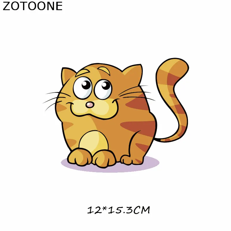 31 ZOTOONE железные милые нашивки в виде животных для детской одежды DIY Футболка аппликация теплопередача винил кошка собака нашивка единорога наклейки - Цвет: 31