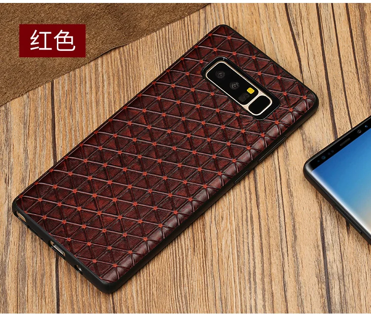 Чехол для телефона из коровьей чехол s для samsung Galaxy S6 S7 S8 S9 S10 плюс Треугольники текстура чехол для Note 8 9 A5 A7 A8 J3 J5 J7 чехол