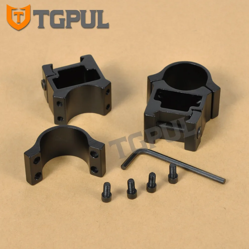 TGPUL See-Through 2PCS High Profile Scope Mount 1 inch Ring for Sight Firing Weapons AK hunting Fits 20mm Picatinny Weaver Rail | Спорт и