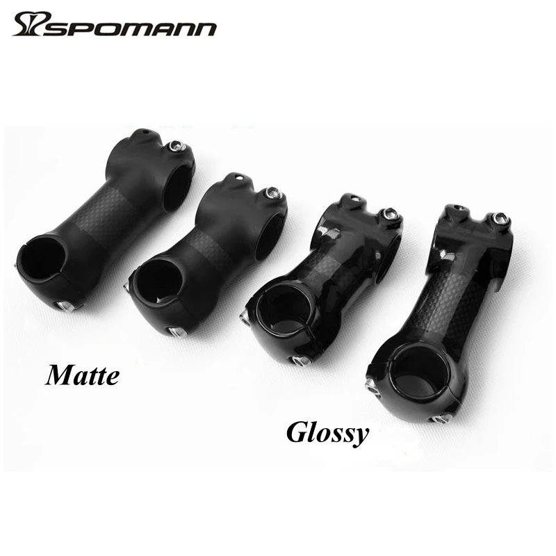 Spomann BMX черный велосипед Setm 25,4*50/60/70/80 мм глянцевая/матовая Алюминий сплав упакованы углерода стволовых велосипеды Запчасти