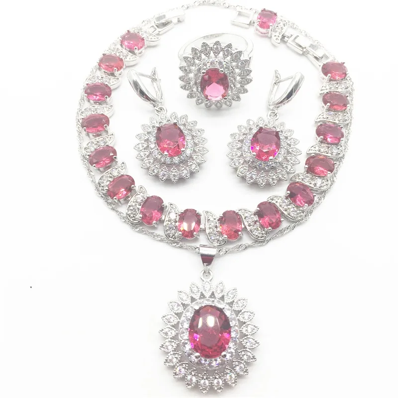 Женский ювелирный комплект из колье серёг кольца и браслета|crystal jewelry set|jewelry
