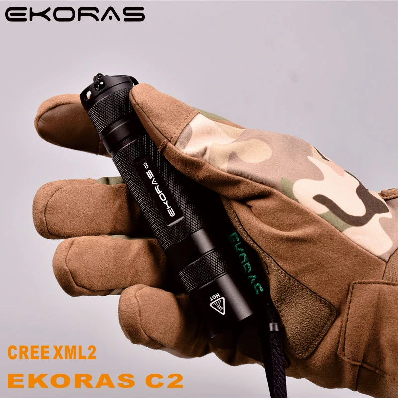 2.5A Ekoras C2 L2 1000LM 6 режимов фонарик для ежедневного использования Водонепроницаемый