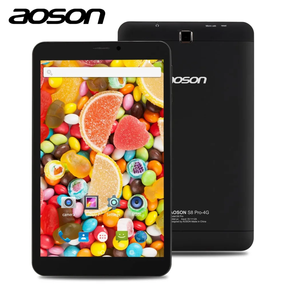 Aoson S8 PRO 8 дюймов 4G Phablet 1 ГБ + 16 Android 6 0 телефонные вызовы планшеты ПК Двойной Камера