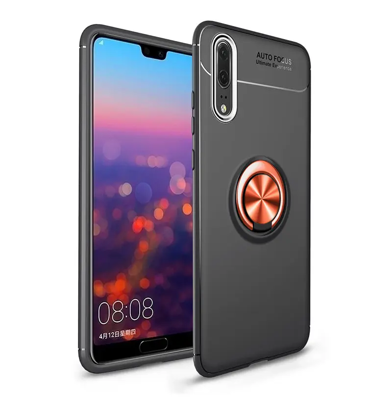 Huawei P 20 EML L29 L09 чехол P20 чехол Силиконовый ТПУ чехол для huawei P20 EML-L29 EML-L09 магнитный автомобильный держатель кольцо TPU чехол s
