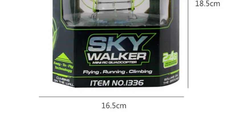 Новейший Sky Walker 1336 мини Радиоуправляемый Дрон 2,4G 4CH 3D Eversion Летающий и бегущий Радиоуправляемый квадрокоптер с шаровой защитой vs H20C
