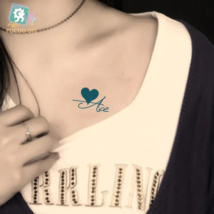 Водостойкие временные тату наклейки Покер Лопата сердце алмазные флэш-тату