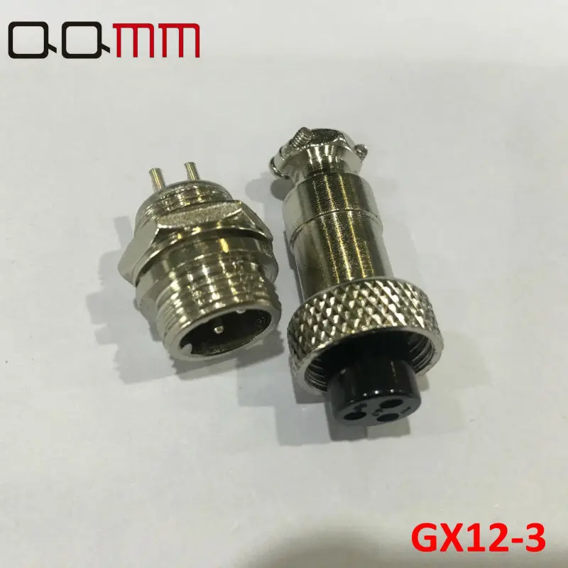 1 комплект 2017 Новый разъем мужской и женский 12 мм провод GX12 3 Pin Авиационная вилка
