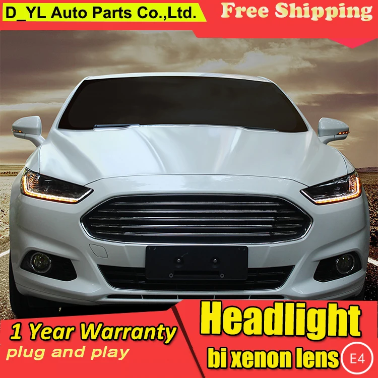 

Стайлинга автомобилей головной светильник s для Ford Mondeo 2013 светодиодный головной светильник для Ford Mondeo налобный фонарь СВЕТОДИОДНЫЙ дневной...