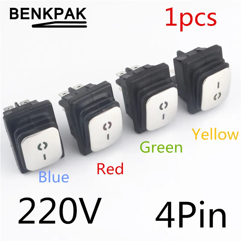 5 шт. круглый лодка Кулисные Переключатели черный/красный/белый 2 Pin включения-выключения кулисный переключатель