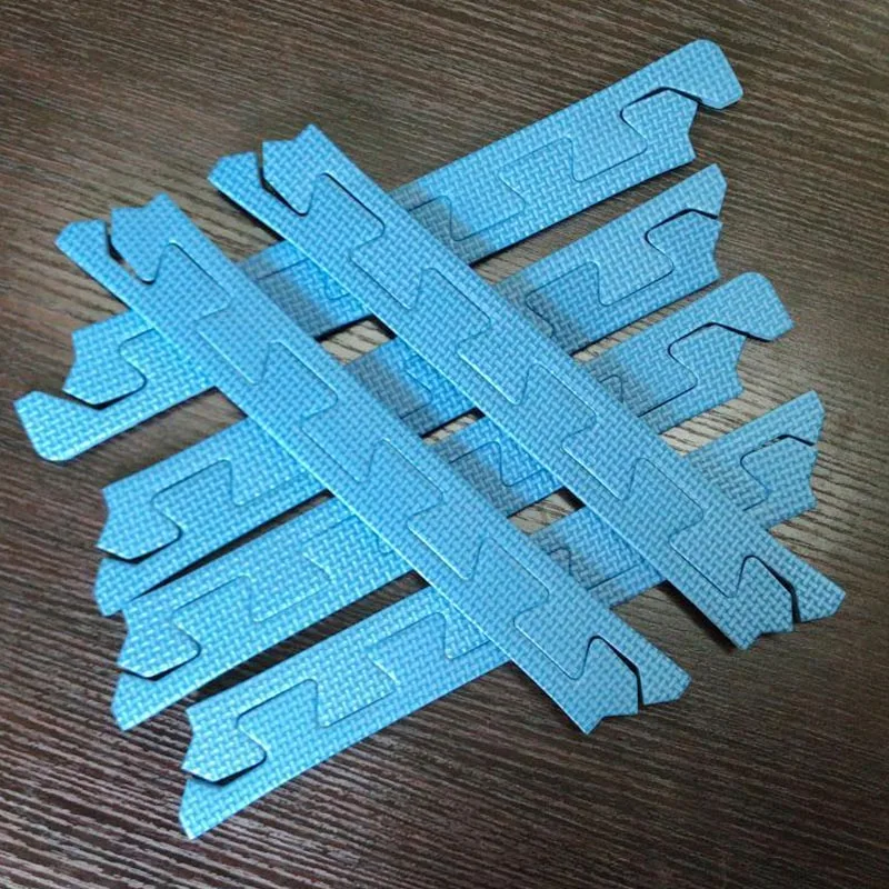 Meitoku one set edge подходит только для [Meitoku] и [32x32x1 см]. Один комплект = 12 шт. край для 9 шт. коврик - Цвет: Blue