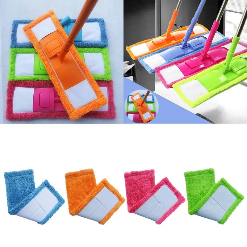 1pcs Rectangle Home Cleaning Pad Coral Velet Refill Household Dust Mop Head Replacement EasyReplace Mops cleaning the floor G514 | Дом и сад