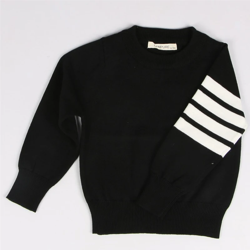 

2019 New Autumn Baby Boys Girls Cotton Sweaters Children Knitted Stripe Sweaters Toddler Girl Pullovers Sweater Kids Outerwear