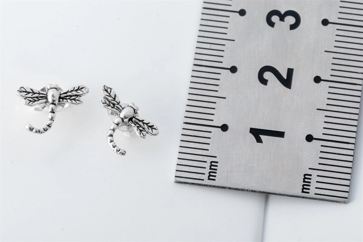 Серьги-гвоздики в виде кота из стерлингового серебра 925 пробы с животным костюмом