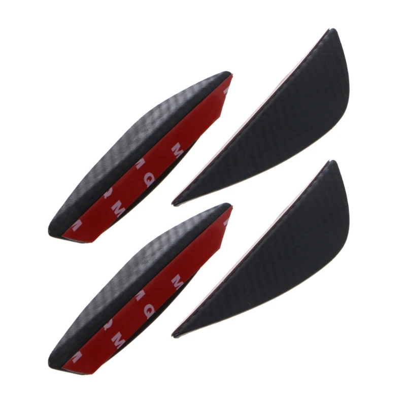 4 шт. Универсальный имитация углеродного волокна подходит для переднего бампера