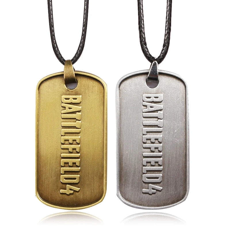 BF4 Battlefield 4 Dog Tag значки военные ожерелье с картой подвески Высокое качество ожерелье Модные мужские ювелирные изделия