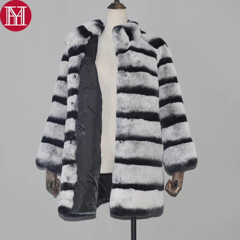 2021 длинные Стиль женская натуральная Шуба из кролика Рекс высокого качества 100%