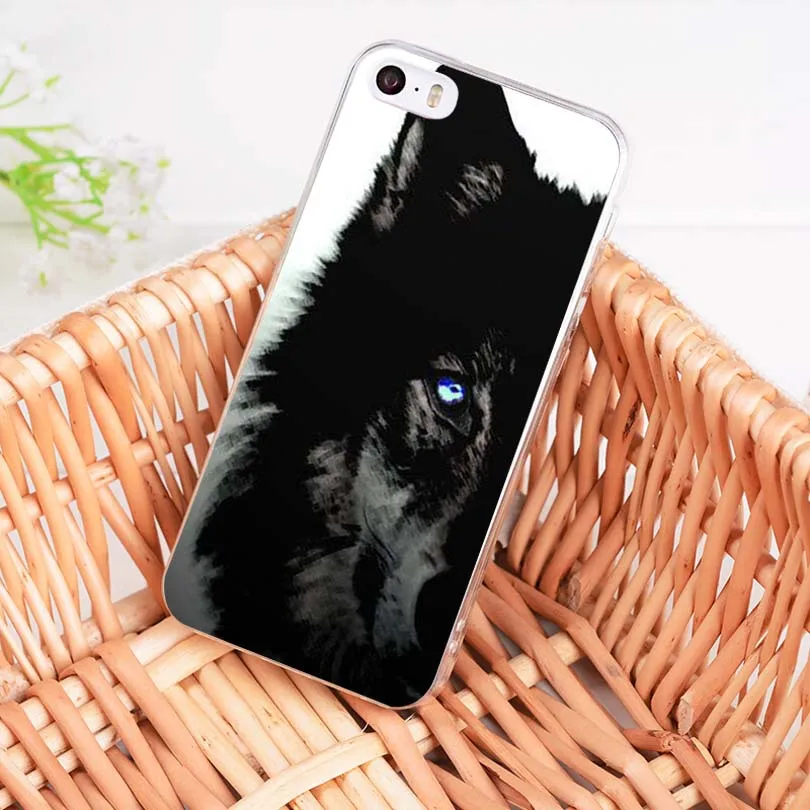 MaiYaCa животных половина волк модный динамический чехол для телефона для Apple iPhone 8 7 6 6 S Plus X XS XR XSMax 5 5S SE крышка мобильного
