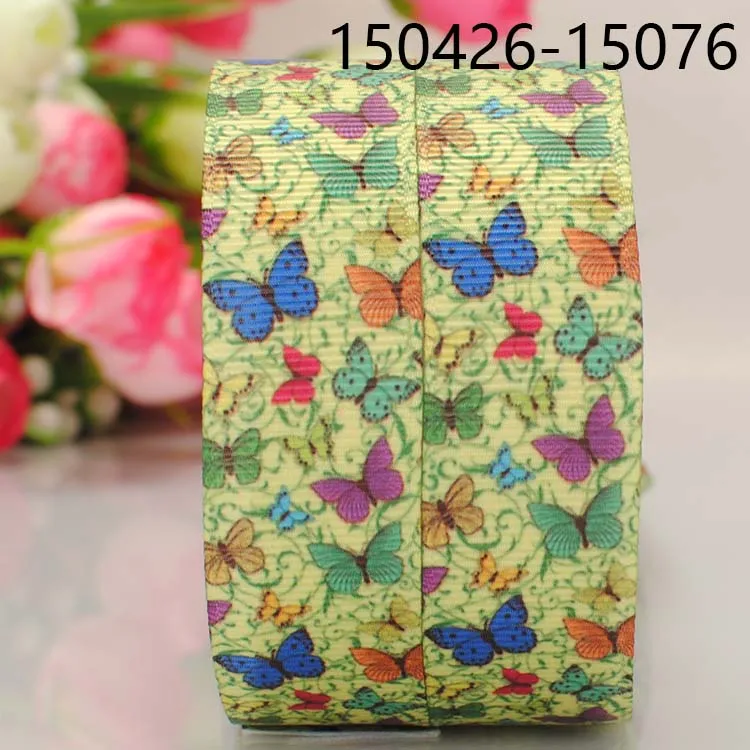 10 ярдов-Различные размеры-цветная мультяшная лента с бабочками печатная