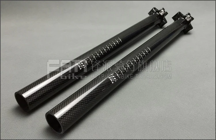 Велосипедный Подседельный штырь без логотипа из углеродного волокна 3K 27 2/30 8/31